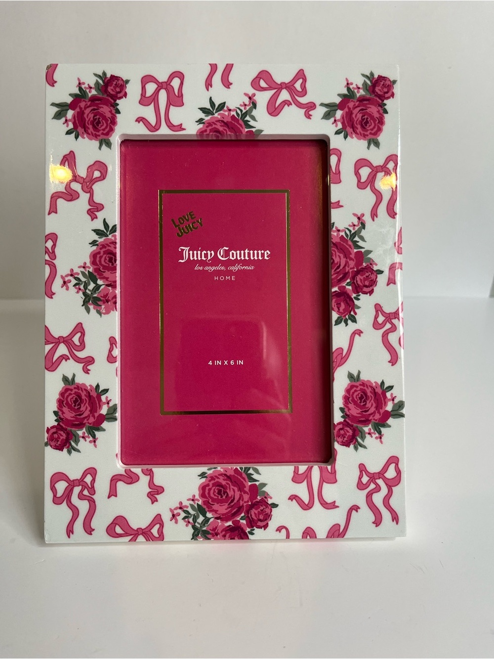 Juicy Couture Pink Floral Picture Frame